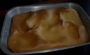 Pastel de fiambre de masa licuada