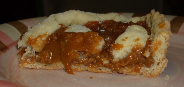 Pasta frola de dulce de leche