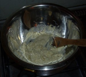 derritiendo chocolate