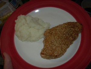 pollo con puré