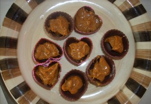 Bombones rellenos de dulce de leche