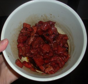 carne en salsa de soja