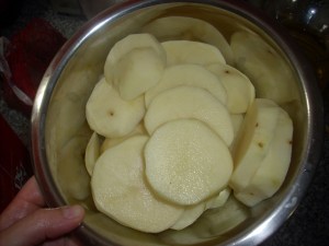 papas rodajas