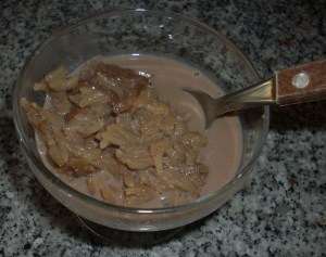 arroz con leche y chocolate