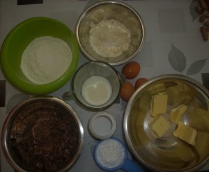 Torta de chocolate blanco y negro