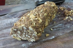 Salchichón de chocolate