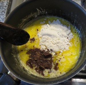Soufflé de chocolate