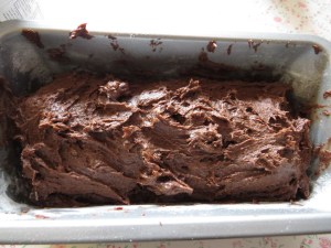 budín de chocolate y dulce de leche