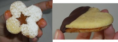 masitas con dulce de leche