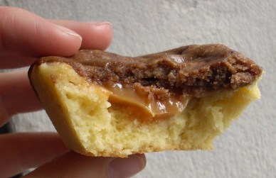 muffin con dulce de leche