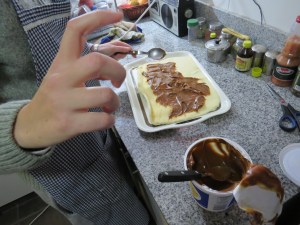 Arrollado de dulce de leche