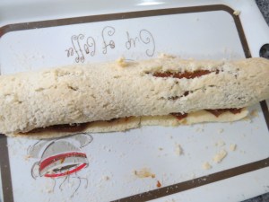 Arrollado de dulce de leche