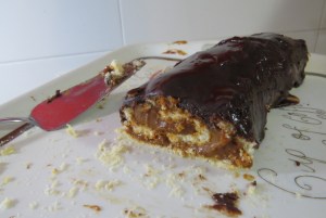 Arrollado de dulce de leche