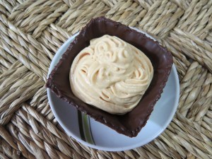 mousse en copa de chocolate