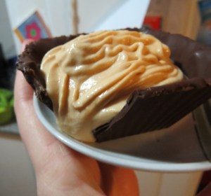 mousse en copa de chocolate