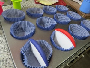 Cupcakes mixtos y rellenos