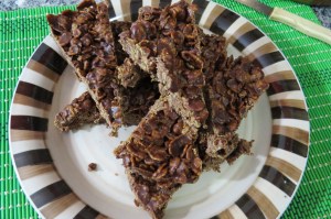 Crocante de chocolate y copos