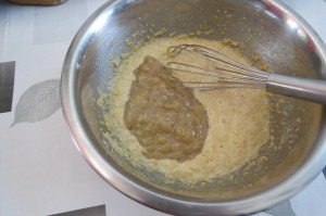 torta de banana y nueces