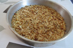 torta de banana y nueces