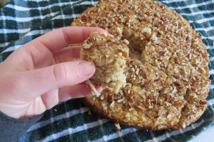 torta de banana y nueces