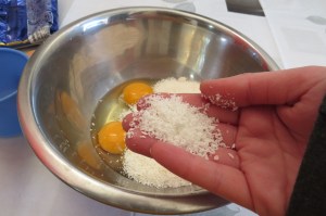 postre "mágico" de coco