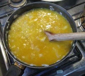 Risotto al azafrán