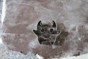 Galletitas de chocolate con forma