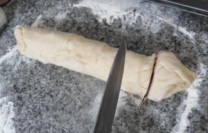 arrolladitos de jamón y queso