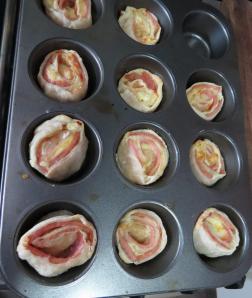 arrolladitos de jamón y queso