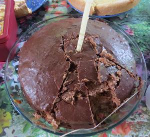 torta diabla baño chocolate