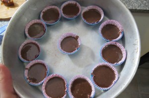 magdalenas de banana y chocolate