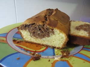 budín marmolado 
