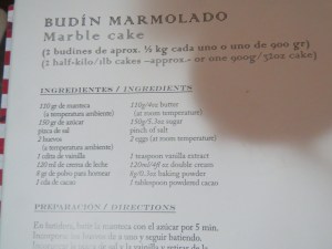 budín marmolado