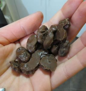 pasas de uva con chocolate