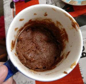 mug cake manteca maní 2