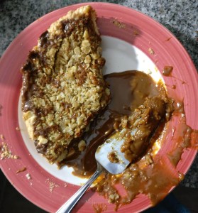 torta dulce de leche y avena