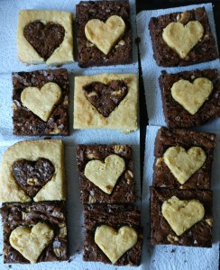 brownies corazón