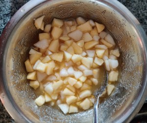 torta de pera y manzana