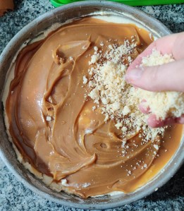 tarta ricotta y dulce de leche