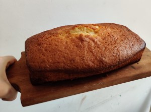 budín de vainilla con bloquecitos